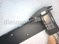 Pat (Bas) sắt bàn trang điểm, sơn đen cát - 230x100x3mm