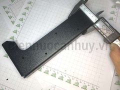 Pat (Bas) sắt bàn trang điểm, sơn đen cát - 230x100x3mm