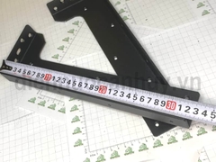 Pat (Bas) sắt bàn trang điểm, sơn đen cát 3 - 320x100x3mm