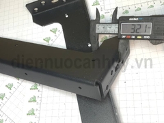 Pat (Bas) sắt bàn trang điểm, sơn đen cát 3 - 320x100x3mm