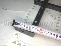 Pat (Bas) sắt bàn trang điểm, sơn đen cát, 440x100x3mm
