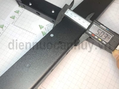 Pat (Bas) sắt bàn trang điểm, sơn đen cát, 440x100x3mm