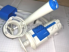 Bộ xả nhấn liền khối thấp xanh