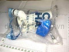 Bộ xả nhấn liền khối thấp xanh