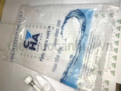 Bộ xả nhấn liền khối thấp xanh