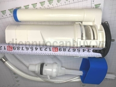 Bộ xả nhấn liền khối thấp xanh