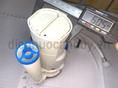 Bộ xả nhấn liền khối thấp xanh