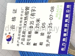 Ghen co nhiệt F35 xanh (25m/cuộn)