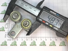 Trụ xoay 4 bánh bé cửa lùa sắt