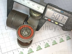 Trụ xoay 4 bánh nhỡ cửa lùa sắt