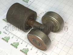 Trụ xoay 2 bánh to cửa lùa sắt