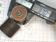 Trụ xoay 2 bánh to cửa lùa sắt