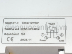 công tắc gẹn giờ KG316T-II điện 200V 30A