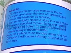 Keo dán đá hai thành phần Teeniax 0.8L Trắng