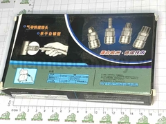 Bộ đầu nối nhanh khí nén OEM Z- SM20 + PM20 Thép mạ Tự động khóa một tay