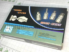 Bộ đầu nối nhanh khí nén OEM Z- SP20 + PP20 Thép mạ Tự động khóa một tay