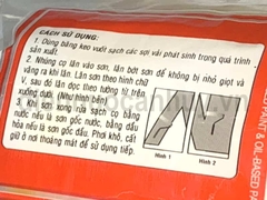 Lăn sơn thanh bình trắng to ngắn 10cm D60