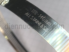 Đai xiết inox 125 (118-140)