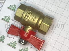 Van bi đồng tay lơ đỏ MIHA PN16 ống DN15 ren trong 12inch (20mm)