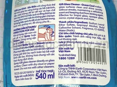 Gift Nước lau kính hương biển 540ml