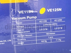 Máy bơm hút chân không Value 3.0CFM 230V/50-60Hz (VE125N)