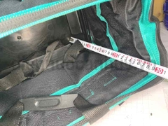 Túi đựng đồ vải 16 inch kẻ xanh 400x200x300 mm đế nhựa