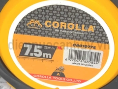 Thước cuộn Corolla cao cấp 7.5m vỏ cao su chống vỡ