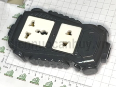 Vinakip 2 phích (1 đơn 1 đa năng) 8000W xám Ổ không dây chịu tải