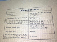 Cầu dao hộp đảo chiều 3p 150A 660V công suất lớn