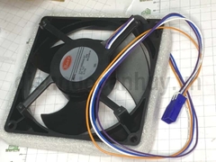 Quạt tủ lạnh Hitachi 4 dây DC12V-0.17A- 2.04W Model U12E12MS4A3 -57 12.5x12.5 cm