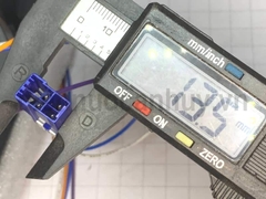 Quạt tủ lạnh Hitachi 4 dây DC12V-0.17A- 2.04W Model U12E12MS4A3 -57 12.5x12.5 cm