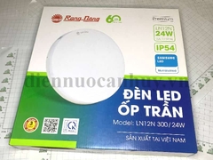 Đèn led ốp trần Rạng Đông LN12N 300/24W tròn as Trắng