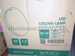 Đèn led ốp trần Rạng Đông LN12N 300/24W tròn as Trắng