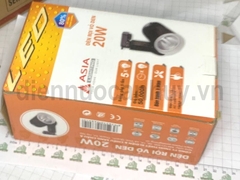 Đèn rọi 20W vỏ đen ánh sáng vàng Asia RD20-03
