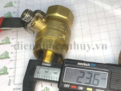 Van bi đồng tay gạt DN20 (ren 3/4 inch) dành cho ống PPR 25; pvc 27