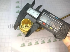 phao cơ bể nước ngầm, chất liệu bằng đồng loại dày dặn, thương hiệu Minh hòa Miha PN16, ren DN15 phù hợp lắp cho đường cấp nước ống 20