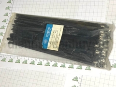Dây rút inox 304 có nhúng nhựa đen 4.6x250 (100 sợi/bao) - giá đã bao gồm VAT