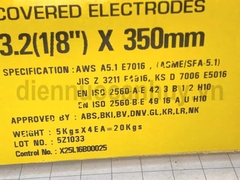 Que hàn chịu lực kiswel E7016 (20kg/hộp)