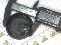Nắp luồn dây điện cho bàn văn phòng bằng kim loại phi 50  màu đen mờ