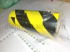 Băng keo PVC cảnh báo vàng đen 48x30m