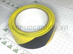Băng keo PVC cảnh báo vàng đen 48x30m