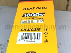 MÁY KHÒ NHIỆT CÓ MÀN HÌNH HIỂN THỊ NHIỆT ĐỘ 1800W có chỉnh lưu lượng CH210218