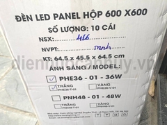 Đèn panel âm trần as trắng 36W vuông 600x600 Asia PHE36-01