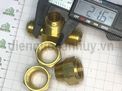 Tê chia 3 đầu lã ống đồng 16mm