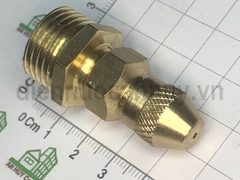 Béc phun nước rửa xe đồng thau 1 lỗ ren ngoài 21 có điều chỉnh