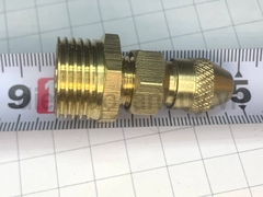 Béc phun nước rửa xe đồng thau 1 lỗ ren ngoài 21 có điều chỉnh