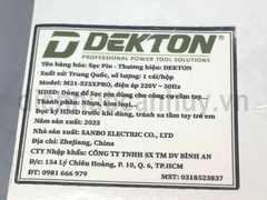 Củ sạc pin Dekton M21-S25XPRO