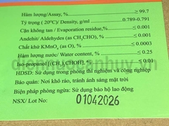 Cồn lạnh Ethanol CH3CH2OK Đức giang lọ 500ml (10 lọ/thùng)