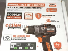Máy khoan sắt cầm tay dùng pin đầu 13 dekton M21-ID13100PRO