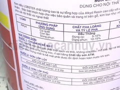 Sơn dầu Lobster thái mầu Đỏ 905 lọ 3kg
